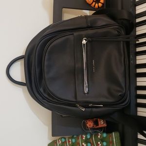 NWOT David Jones Leather Backpack Purse